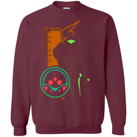 Sweatshirts Maroon / Small Profile-METROID Crewneck Sweatshirt