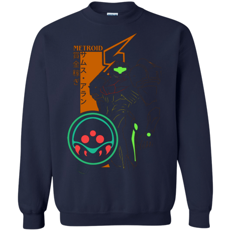 Sweatshirts Navy / Small Profile-METROID Crewneck Sweatshirt