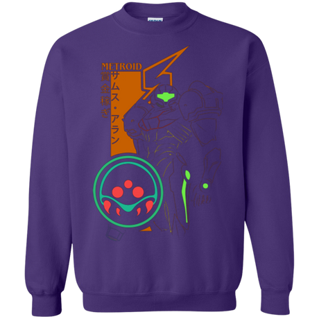 Sweatshirts Purple / Small Profile-METROID Crewneck Sweatshirt
