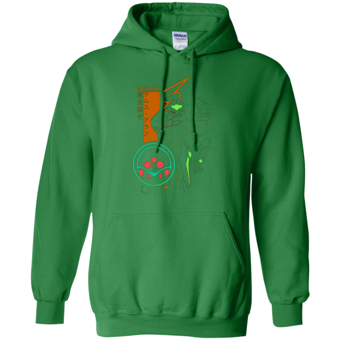 Sweatshirts Irish Green / Small Profile-METROID Pullover Hoodie