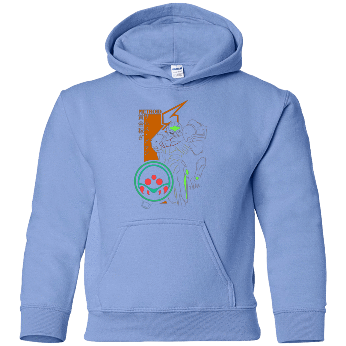 Sweatshirts Carolina Blue / YS Profile-METROID Youth Hoodie