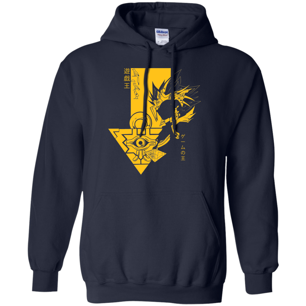 Sweatshirts Navy / S Profile - Pharaoh Atem Pullover Hoodie