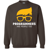 Sweatshirts Dark Chocolate / Small Programmers Are People Too Crewneck Sweatshirt