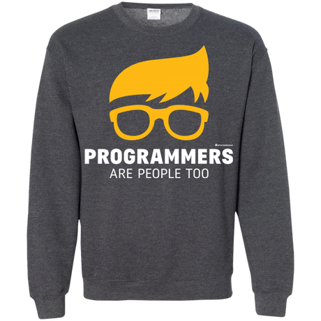 Sweatshirts Dark Heather / Small Programmers Are People Too Crewneck Sweatshirt