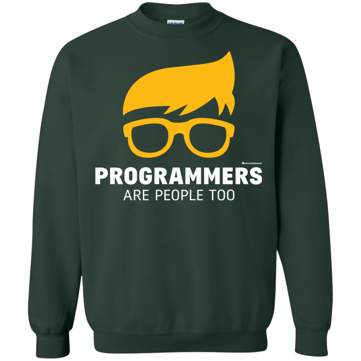Sweatshirts Forest Green / Small Programmers Are People Too Crewneck Sweatshirt