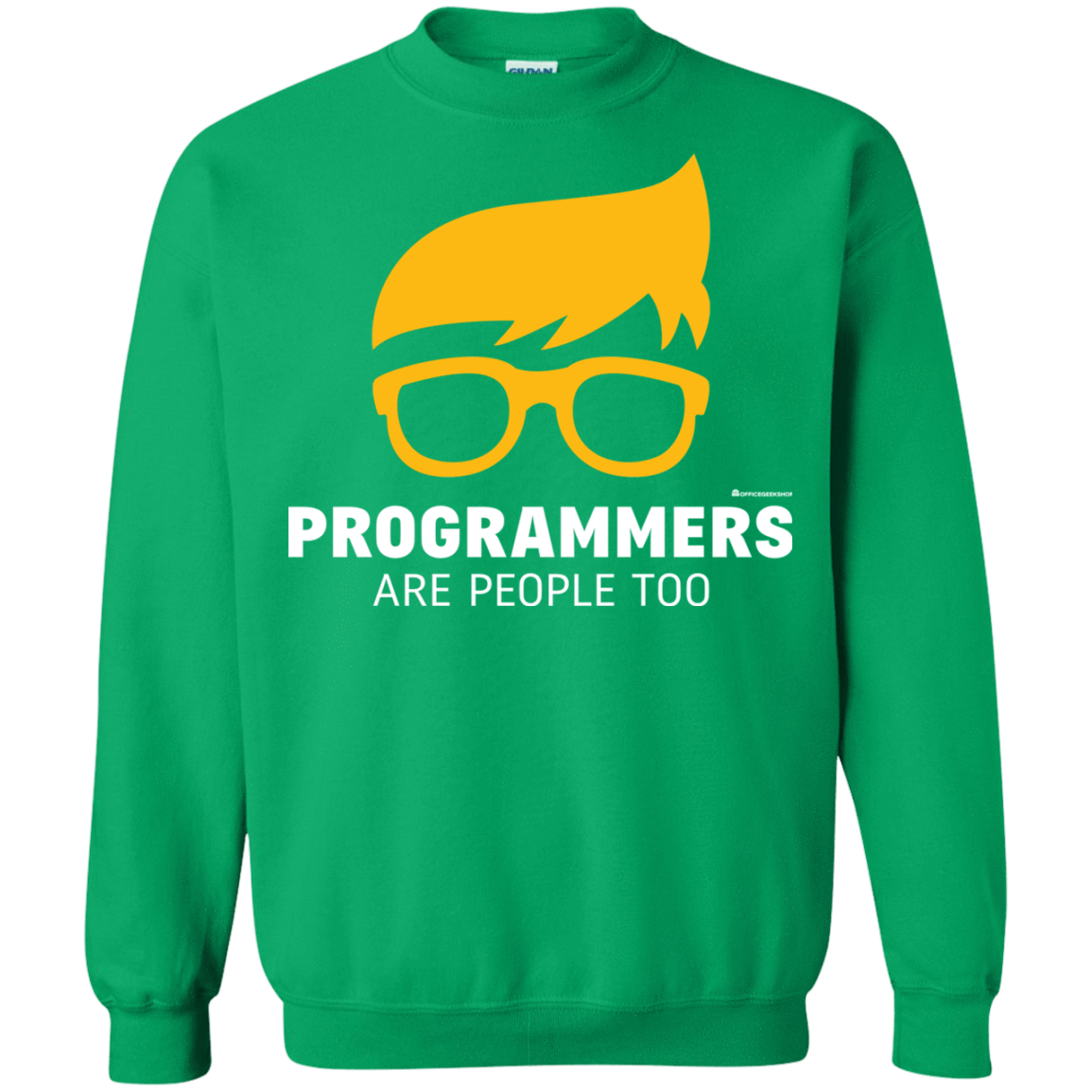 Sweatshirts Irish Green / Small Programmers Are People Too Crewneck Sweatshirt