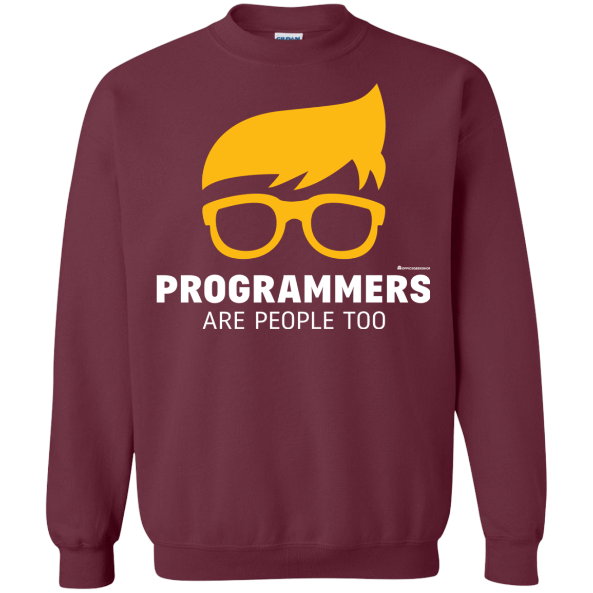 Sweatshirts Maroon / Small Programmers Are People Too Crewneck Sweatshirt
