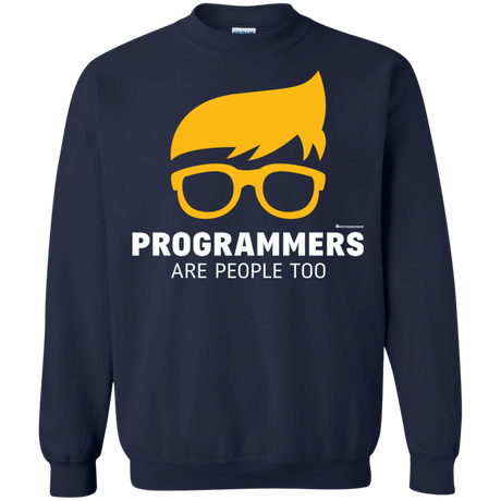 Sweatshirts Navy / Small Programmers Are People Too Crewneck Sweatshirt