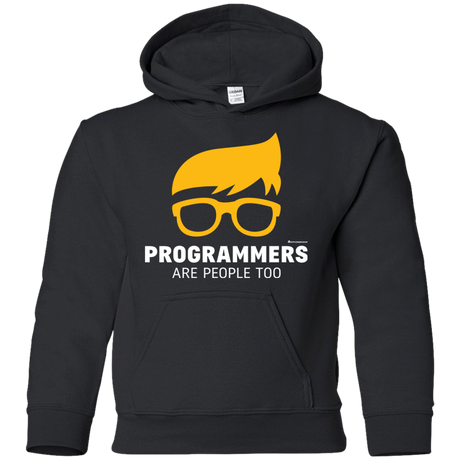 Sweatshirts Black / YS Programmers Are People Too Youth Hoodie