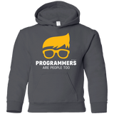 Sweatshirts Charcoal / YS Programmers Are People Too Youth Hoodie