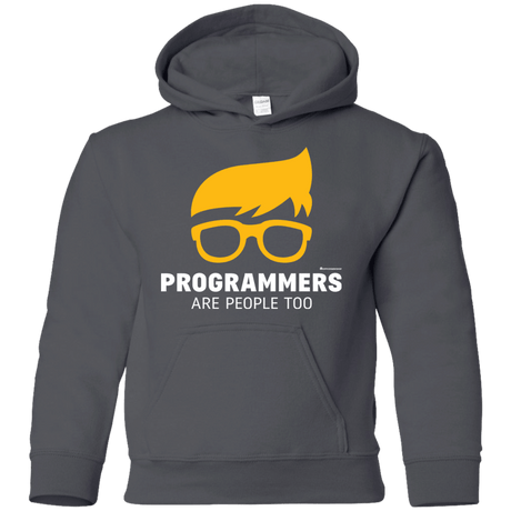 Sweatshirts Charcoal / YS Programmers Are People Too Youth Hoodie