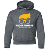 Sweatshirts Dark Heather / YS Programmers Are People Too Youth Hoodie