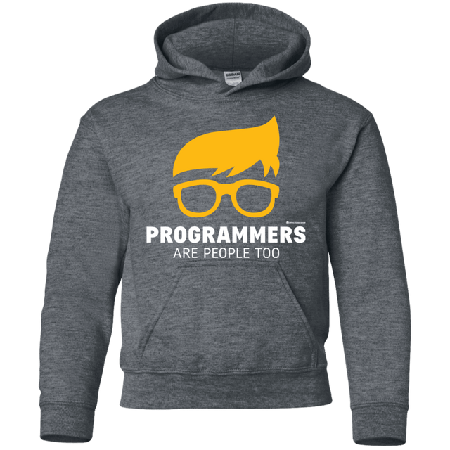 Sweatshirts Dark Heather / YS Programmers Are People Too Youth Hoodie