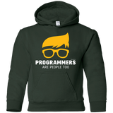 Sweatshirts Forest Green / YS Programmers Are People Too Youth Hoodie