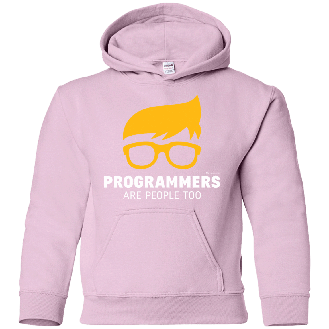 Sweatshirts Light Pink / YS Programmers Are People Too Youth Hoodie