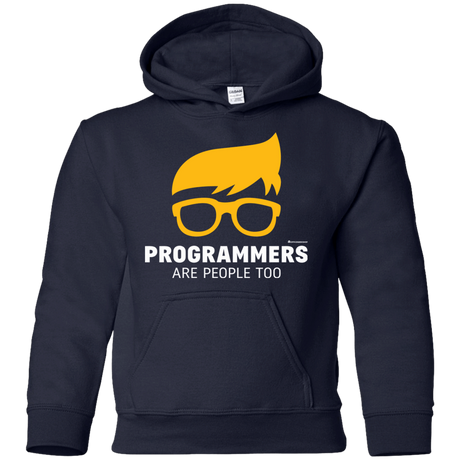 Sweatshirts Navy / YS Programmers Are People Too Youth Hoodie