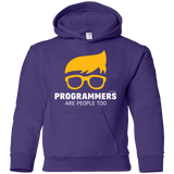 Sweatshirts Purple / YS Programmers Are People Too Youth Hoodie