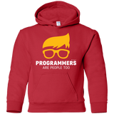 Sweatshirts Red / YS Programmers Are People Too Youth Hoodie