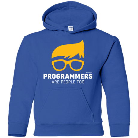 Sweatshirts Royal / YS Programmers Are People Too Youth Hoodie