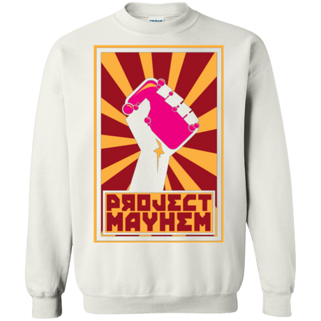 Sweatshirts White / Small Project Mayhem Crewneck Sweatshirt