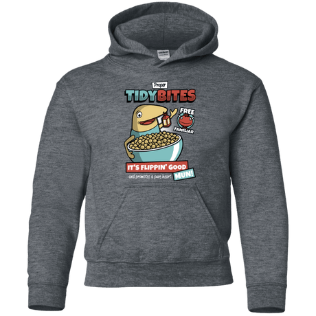 Sweatshirts Dark Heather / YS PROPER TIDY BITES Youth Hoodie