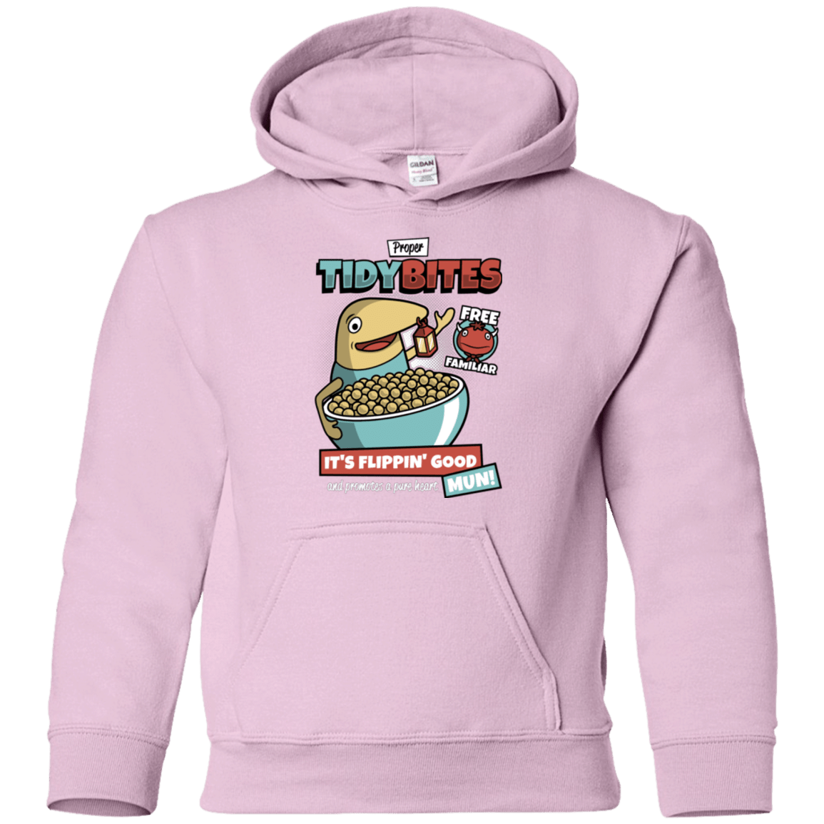 Sweatshirts Light Pink / YS PROPER TIDY BITES Youth Hoodie
