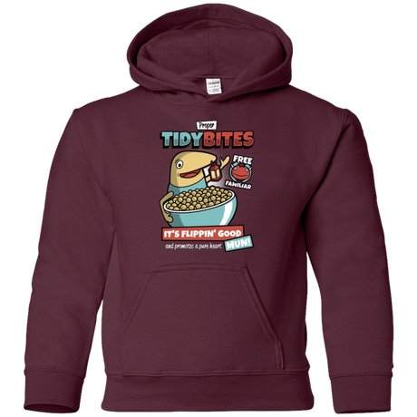 Sweatshirts Maroon / YS PROPER TIDY BITES Youth Hoodie