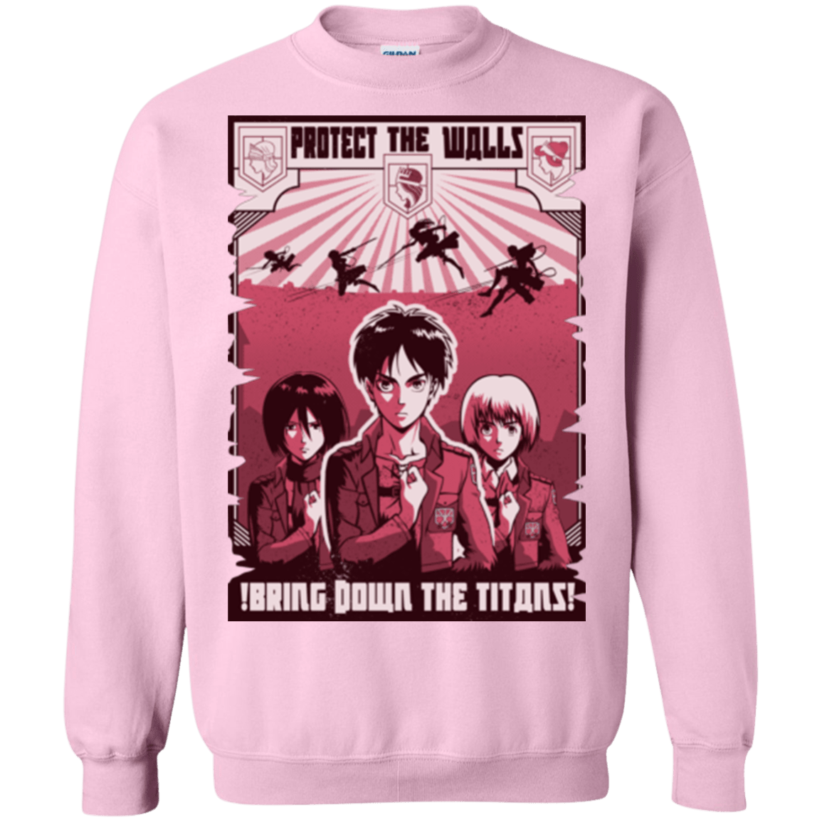 Sweatshirts Light Pink / Small Protect the Walls Crewneck Sweatshirt