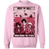 Sweatshirts Light Pink / Small Protect the Walls Crewneck Sweatshirt