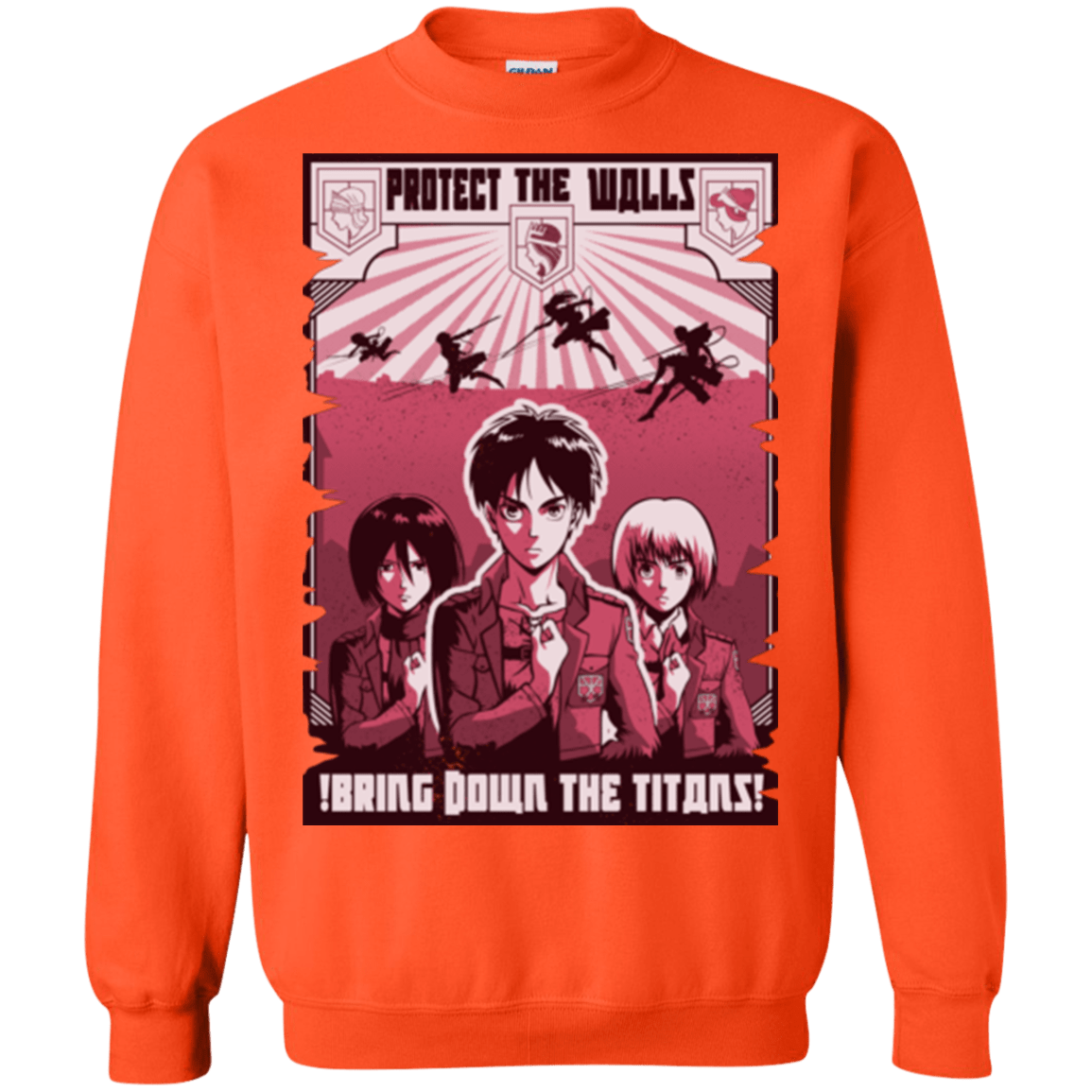 Sweatshirts Orange / Small Protect the Walls Crewneck Sweatshirt