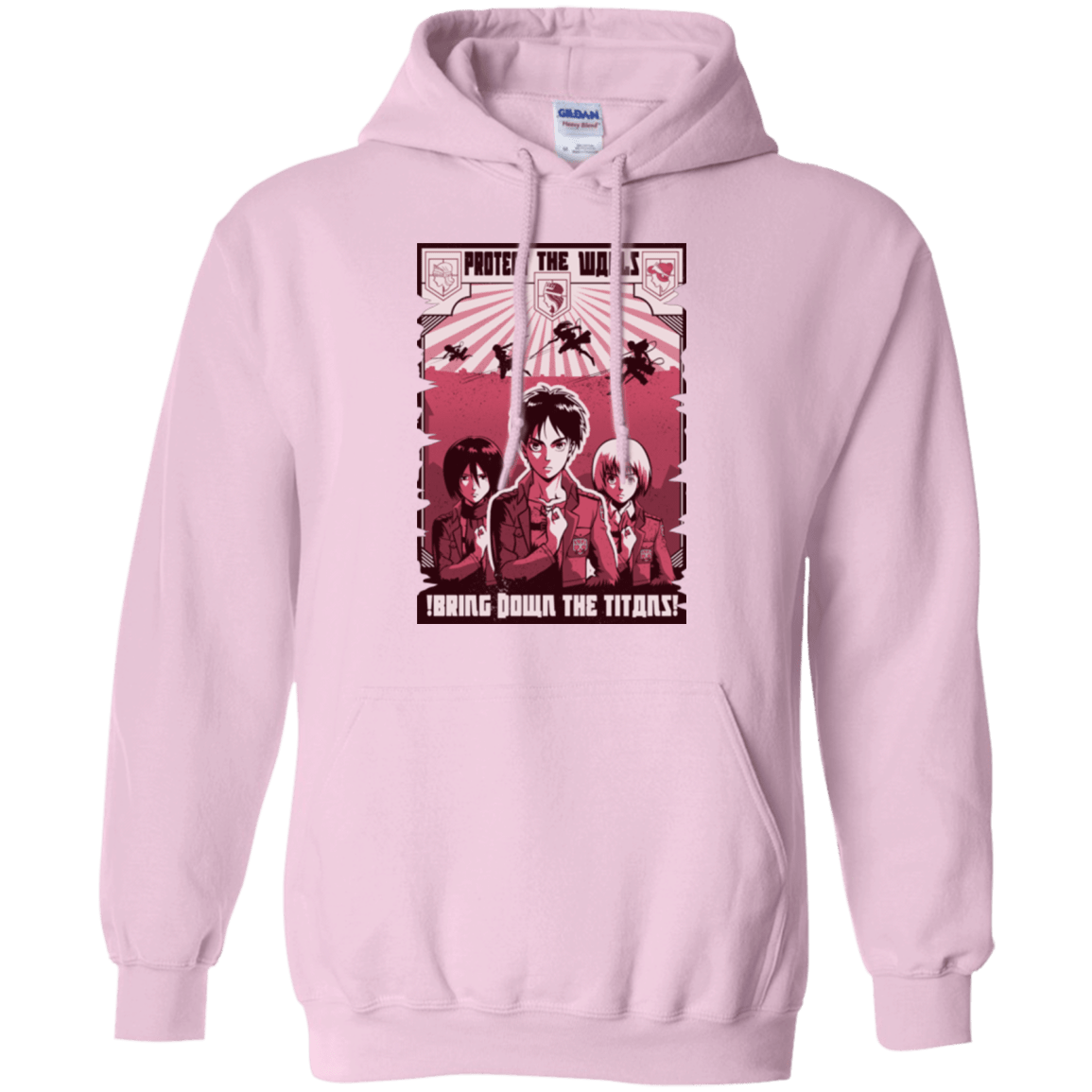 Sweatshirts Light Pink / Small Protect the Walls Pullover Hoodie