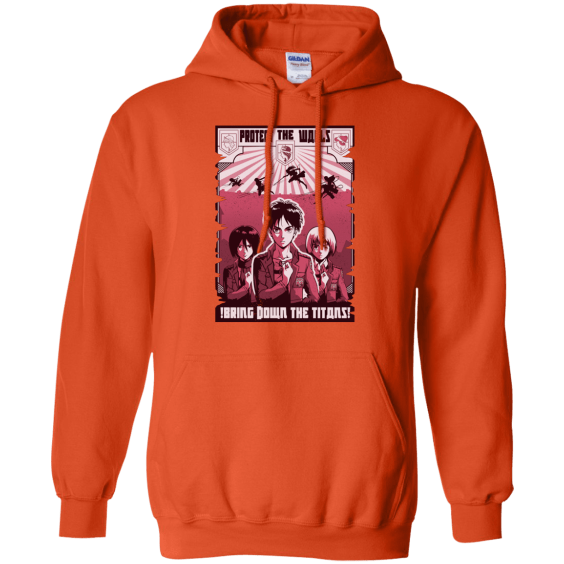 Sweatshirts Orange / Small Protect the Walls Pullover Hoodie