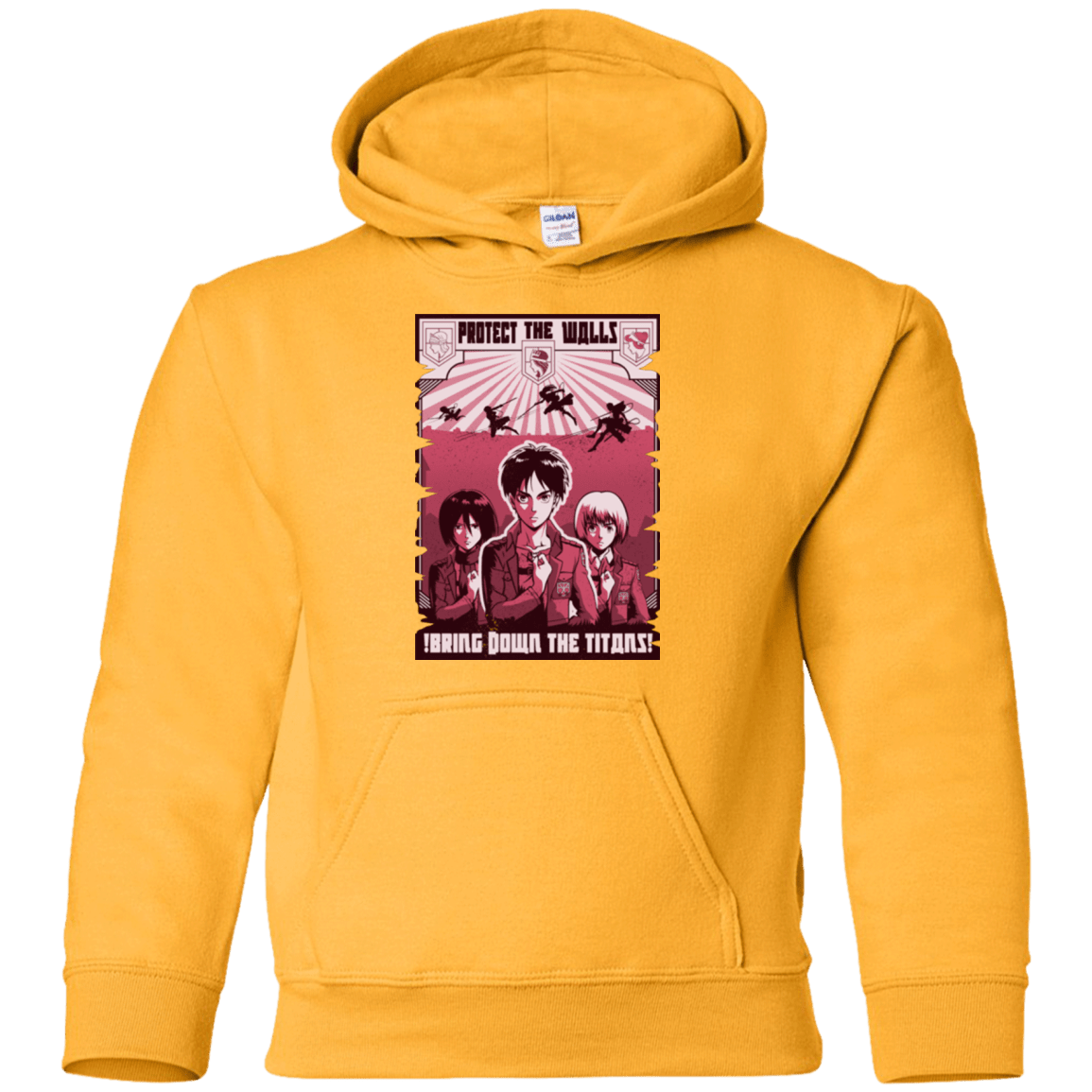 Sweatshirts Gold / YS Protect the Walls Youth Hoodie
