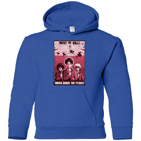Sweatshirts Royal / YS Protect the Walls Youth Hoodie