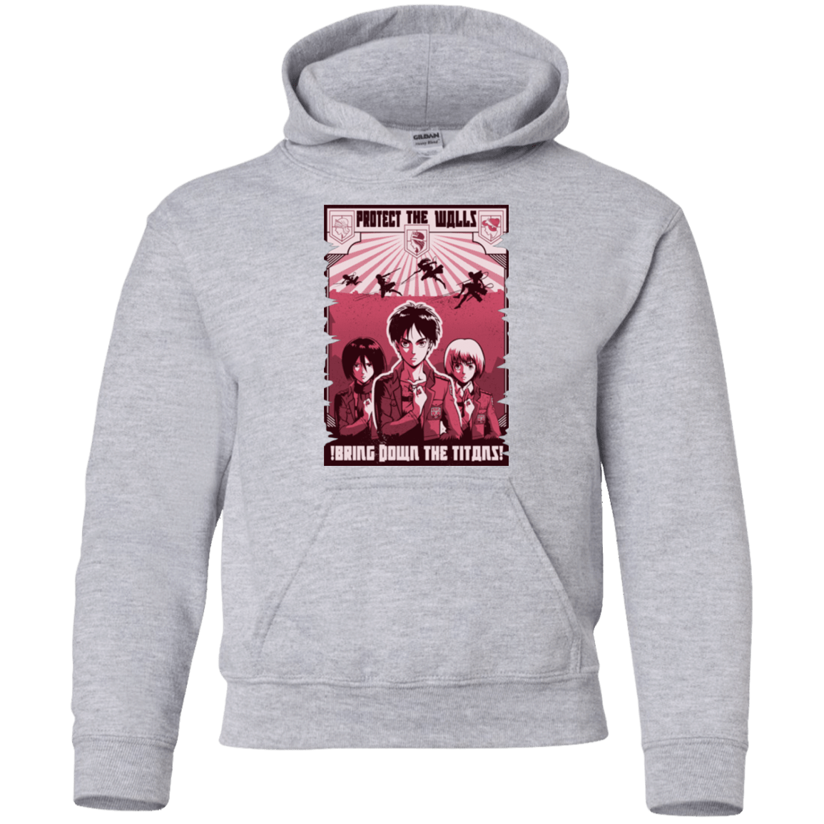 Sweatshirts Sport Grey / YS Protect the Walls Youth Hoodie