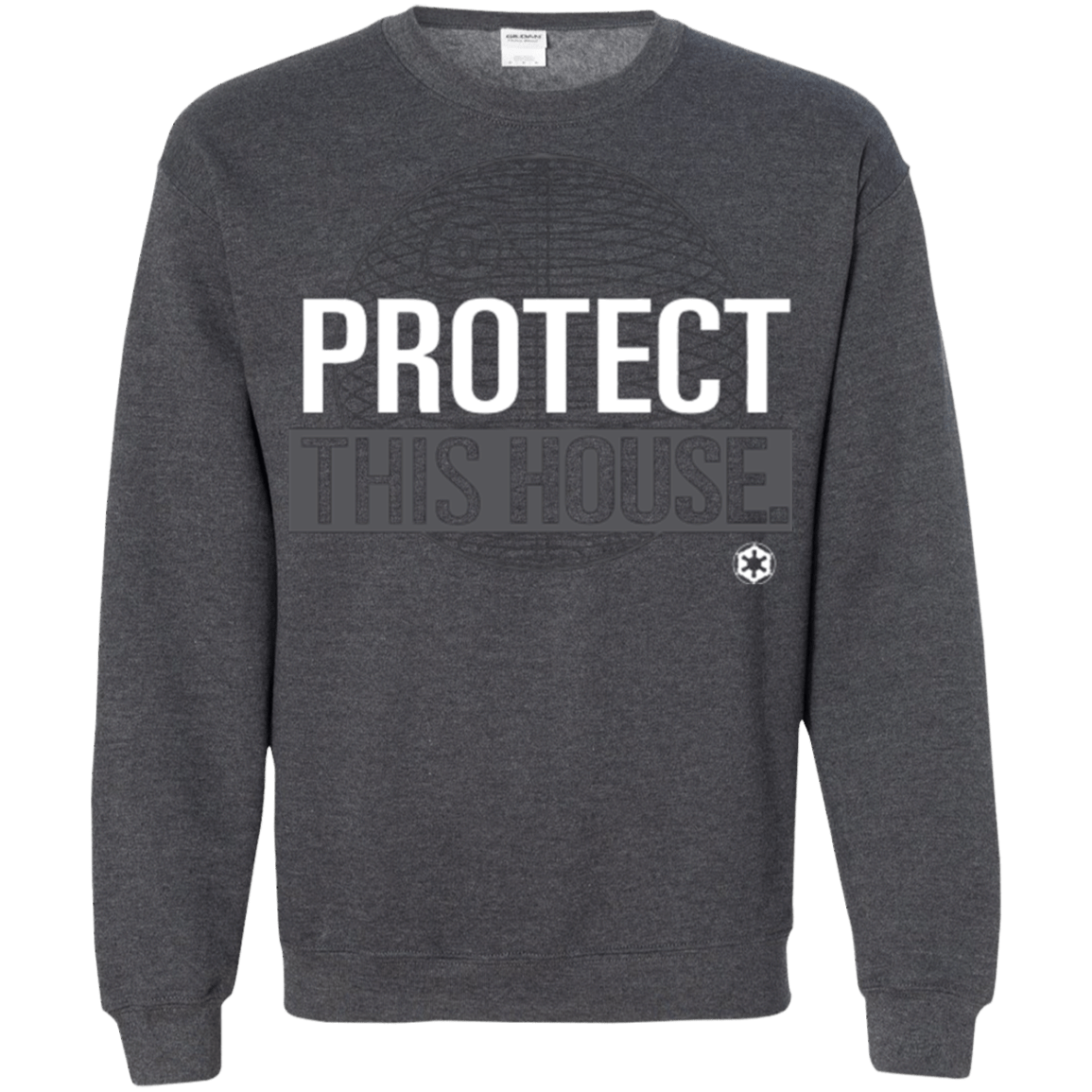 Sweatshirts Dark Heather / Small Protect This House Crewneck Sweatshirt