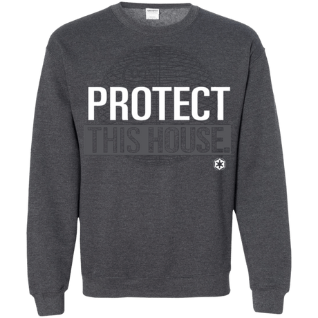 Sweatshirts Dark Heather / Small Protect This House Crewneck Sweatshirt