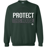 Sweatshirts Forest Green / Small Protect This House Crewneck Sweatshirt