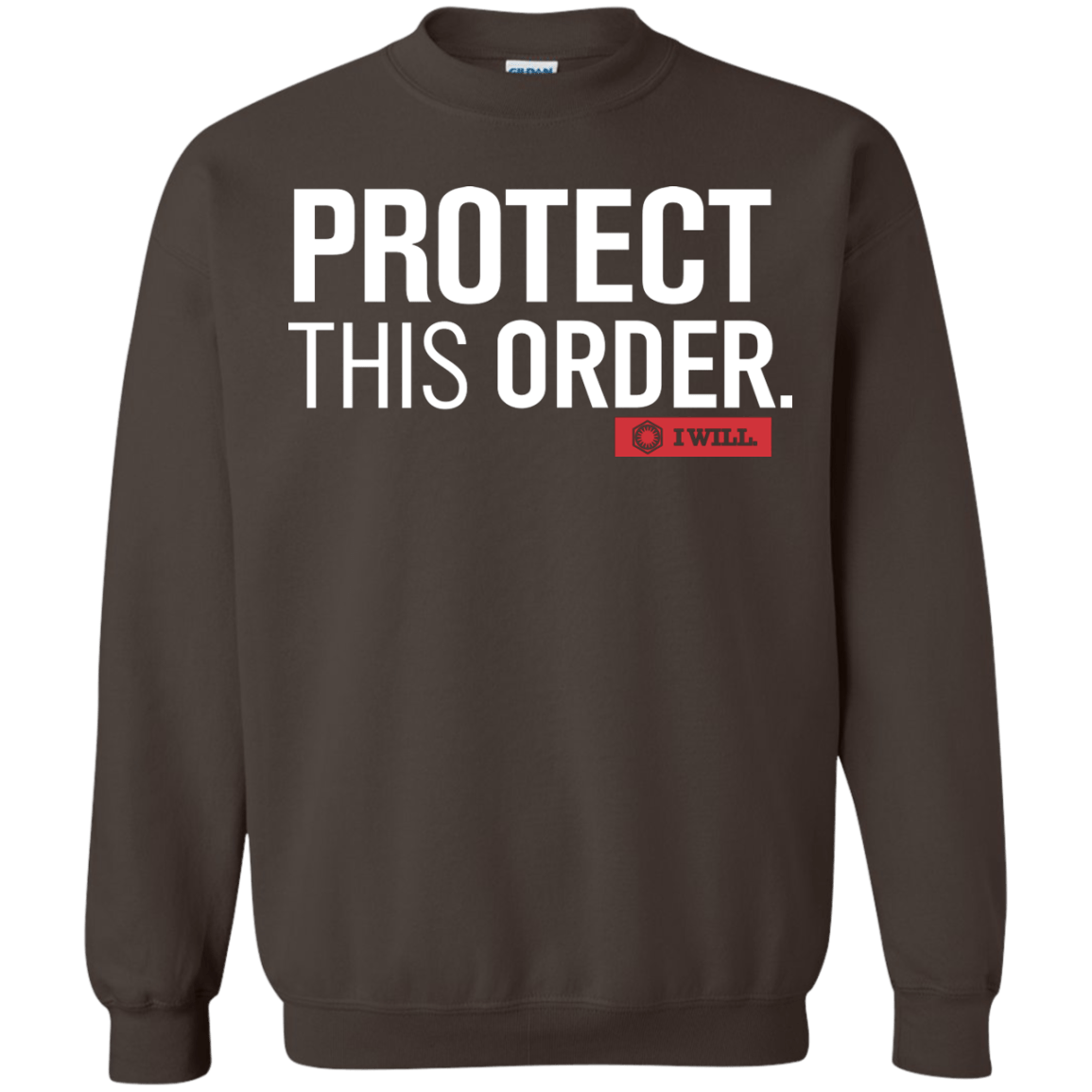 Sweatshirts Dark Chocolate / Small Protect This Order Crewneck Sweatshirt