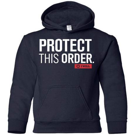 Sweatshirts Navy / YS Protect This Order Youth Hoodie