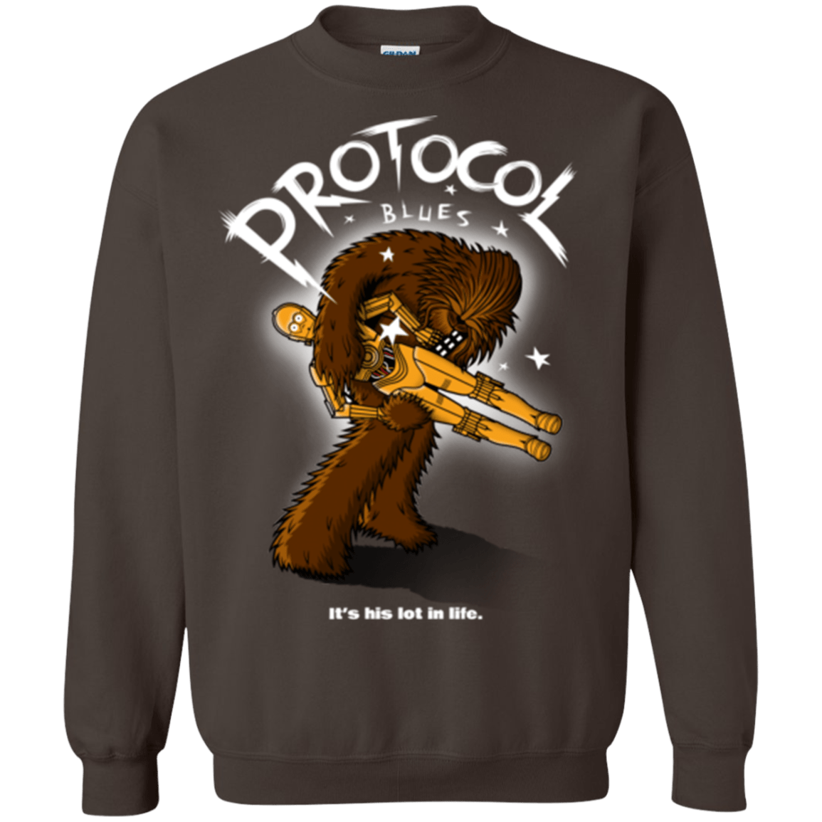 Sweatshirts Dark Chocolate / Small Protocol Blues Crewneck Sweatshirt