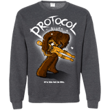 Sweatshirts Dark Heather / Small Protocol Blues Crewneck Sweatshirt