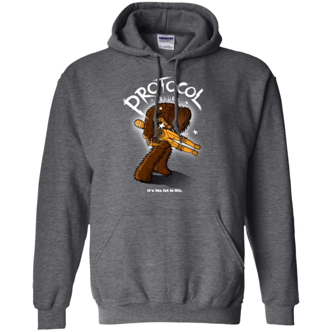 Sweatshirts Dark Heather / Small Protocol Blues Pullover Hoodie