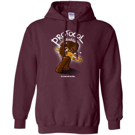 Sweatshirts Maroon / Small Protocol Blues Pullover Hoodie