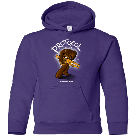 Sweatshirts Purple / YS Protocol Blues Youth Hoodie