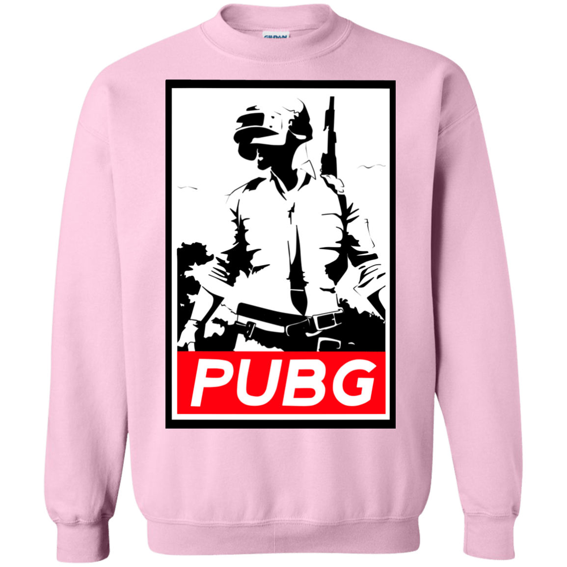 Sweatshirts Light Pink / Small PUBG Crewneck Sweatshirt