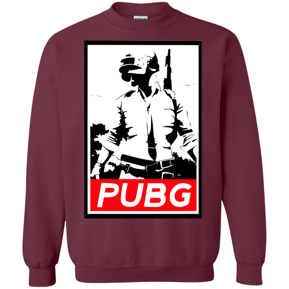 Sweatshirts Maroon / Small PUBG Crewneck Sweatshirt