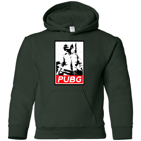 Sweatshirts Forest Green / YS PUBG Youth Hoodie