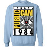 Sweatshirts Light Blue / Small Public Cam Crewneck Sweatshirt
