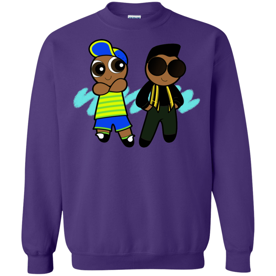 Sweatshirts Purple / S Puff Prince Crewneck Sweatshirt